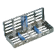 ONDERZOEKCASSETTE  : LENGTE:18 CM, HOOFDKLEUR:BLAUW, LENGTE:6 CM, MATERIALEN:SILICONE, HOOGTE:2,20 CM, AANTAL INSTRUMENTEN:5