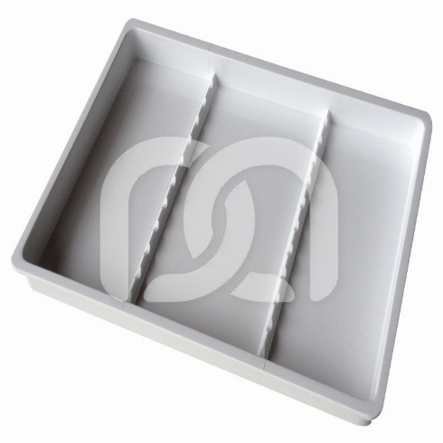 GROEN MELAMINE DIENBLAD MET INSTRUMENTHOUDER (20X10CM) 