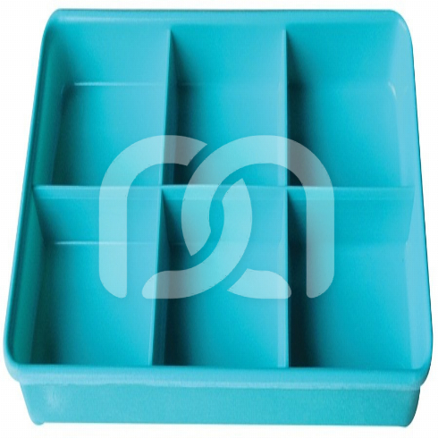 MELAMINE DIENBLAD MET 6 VIERKANTEN (20X10CM)