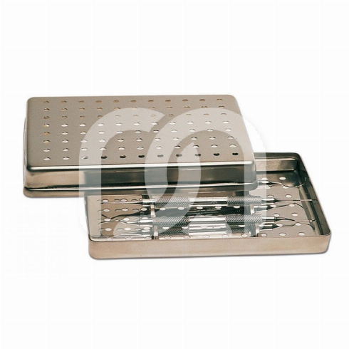COUVERCLE INOX - PERFORÉ - 18X14X2,5CM