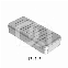 BOÎTE ALUMINIUM PERFORÉE - 17X7X3CM