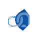 GEKLEURDE FFP2 MASKERS (10) : MAAT:STANDAARD, HOOFDKLEUR:BLAUW