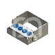 PLUG IN - 4 PERFORATIONS (1) : COULEUR PRINCIPALE:BLEU, ACCROCHE:FG/CA