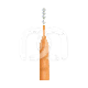 INTERDENTAIRE PIERROT BORSTELTJES - DOOS VAN 5 STUKS : DIAMETER:1,20 MM, MAAT:NIET GESPECIFICEERD, HOOFDKLEUR:ORANJE