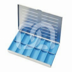 CASSETTE MET 24 COMPARTIMENTEN - 21X12CM