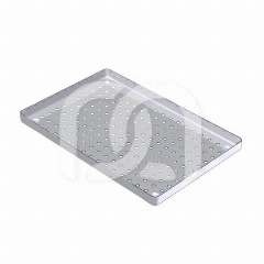 PLATEAU INOX PERFORÉ - 28X18X1,9CM PLATEAU INOX PERFORÉ - 28X18X1,9CM