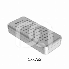 GEPERFOREERDE ALUMINIUMDOOS - 17X7X3CM GEPERFOREERDE ALUMINIUMDOOS - 17X7X3CM