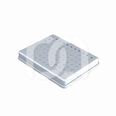 GEPERFOREERD  ALUMINIUM TRAYDEKSEL (14X18) GEPERFOREERD  ALUMINIUM TRAYDEKSEL (14X18)