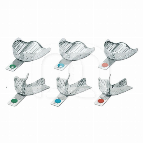 PORTE-EMPREINTES PERFORÉS EN INOX CODICOLOR - LE COFFRET DE 6 PORTE-EMPREINTES ASSORTIS