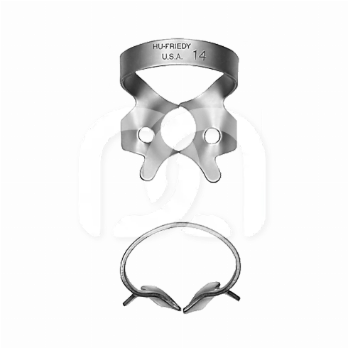 SATIN STEEL RUBBERDAMKLEMMEN