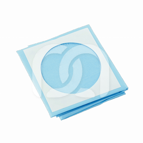 CHAMPS STÉRILES TROUÉS AVEC ADHÉSIF 100X160CM (25)