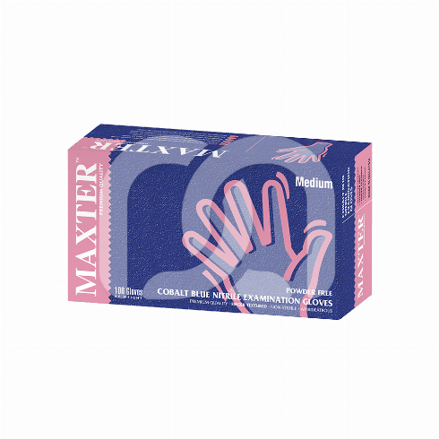 POEDERVRIJE NITRIL HANDSCHOENEN ZONDER LATEX (100)