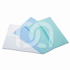 BLAUWE PAPIEREN HOOFDSTEUNEN (36X28CM) (200)
 BLAUWE PAPIEREN HOOFDSTEUNEN (36X28CM) (200)