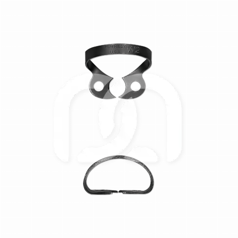 SATIN STEEL RUBBERDAMKLEMMEN BLACK