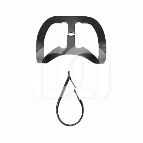 SATIN STEEL RUBBERDAMKLEMMEN BLACK