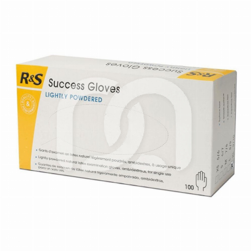LICHT GEPOEDERDE LATEX HANDSCHOENEN - SUCCESS GLOVES (100)