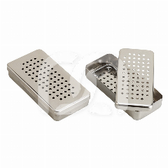 INOXDOOS - GEPERFOREERDE - 21X10X5CM