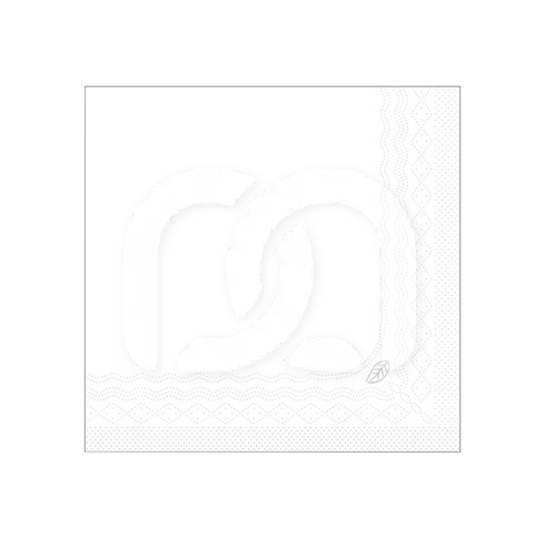 SERVETTEN 39X39 BLANCHES 2 PLIS (150