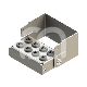 PLUG IN - 8 PERFORATIONS (1) : COUVERCLE:SANS, COULEUR PRINCIPALE:GRIS, ACCROCHE:FG/CA, MAT&Eacute;RIAUX:INOX