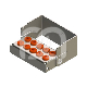 PLUG IN  BORENHOUDER MET 10 PERFORATIES
 : HOOFDKLEUR:ORANJE, SNUIFJE:FG/CA