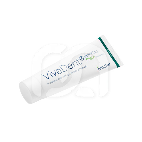 VIVADENT TUBE POLIJSTPASTA GEMIDDELD ZONDER FLUOR (80G)