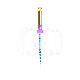GO-TAPER BLAUW STERIEL : LENGTE:21.0000 MILLIMETRE, ISO:ISO 018, CONICITEIT:2%, DRAAIEN:WISSELEND, INSTRUMENT:A1