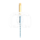 GO-TAPER BLUE STERILE : LONGUEUR:21.0000 MILLIMETRE, ISO:ISO 020, CONICIT&Eacute;:4%, ROTATION:ALTERN&Eacute;E, INSTRUMENT:A2