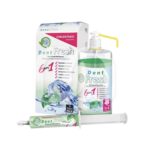Mondspoeling Dent Fresh Mint Start Pack (50 ml + 1L)
