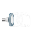 Diamanten Polisher Wielvorm PM 9545F.104.110 (10) : VORM VAN BOOR EN POLISHER:WIEL, HOOFDKLEUR:BLAUW, GRAAN:VET