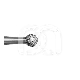 Diamanten Frees Bol 009 PM 801.104.009 (5) : ISO:ISO 018, LENGTE KOP:0 MM, TOTALE LENGTE:44.5 MM, KORREL DIAMANTBOREN:GEMIDDELD