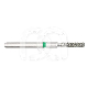 Diamantboor Cilindervorm Platte Punt FG (5 Stuks) : ISO:ISO 012, LENGTE KOP:0 MM, TOTALE LENGTE:19 MM, KORREL DIAMANTBOREN:VET
