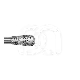 Diamanten Boor Peervorm CA 830RL.204 (5) : ISO:ISO 021, LENGTE KOP:0 MM, TOTALE LENGTE:22 MM, KORREL DIAMANTBOREN:GEMIDDELD