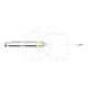 FORET GATES CA G180A.204 (6) : N&deg;:G180A, DIAM&Egrave;TRE:0.7 MM, LONGUEUR:15 MM