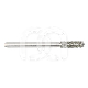 Diamantboor Cilindervorm Platte Punt FG (5 Stuks) : ISO:ISO 018, LENGTE KOP:0 MM, TOTALE LENGTE:19 MM, KORREL DIAMANTBOREN:GEMIDDELD