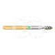Diamanten Boor Conisch FG S6368.314 (Doos van 5) : ISO:ISO 016, LENGTE KOP:0 MM, TOTALE LENGTE:19 MM, KORREL DIAMANTBOREN:VET