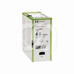 Suture Dermalon Nylon Bleue 4/0 Aiguille 3/8 19mm (75cm x 36)