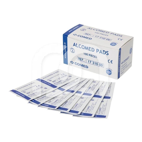 Lingettes Imprégnées d'Alcool Alcomed (100)
