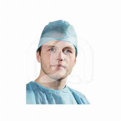 Calot Chirurgical PP 30g Bleu à Lanières (100)