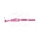 Interdentale Borsteltjes Met Gebogen Kop (25) : DIAMETER:0.4 MM, MAAT:ISO 0, HOOFDKLEUR:ROZE