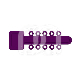 Ligatures Élastomériques Transparentes (104 x 10) : COULEUR PRINCIPALE:VIOLET M&Eacute;TAL