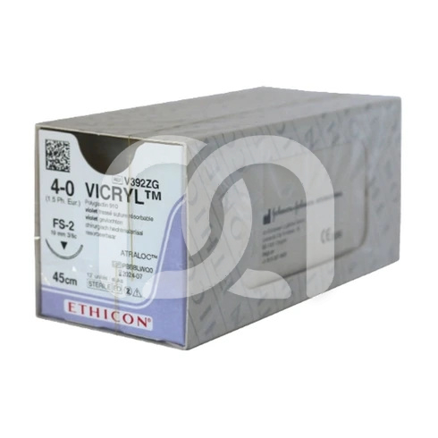 Sutures Vicryl Plus USP 4-0 3/8 Cercle 19 mm (12)