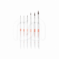 Set Penselen Kolinsky Evo voor Tandheelkundige Keramiek (6)