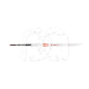 Pinceau Kolinsky Evo Poils Bioniques pour Céramique (2) : N&deg;:N&deg;T6, COULEUR PRINCIPALE:BLANC