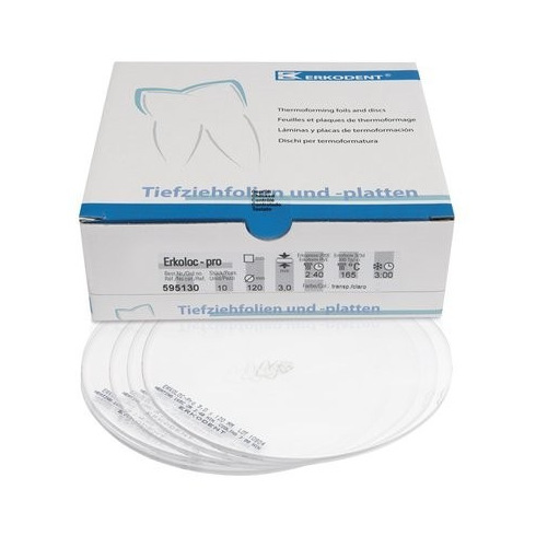 ERKOLOC-PRO - DOOS VAN 10 ONDERLEGPLATEN OM TE THERMOVORMEN