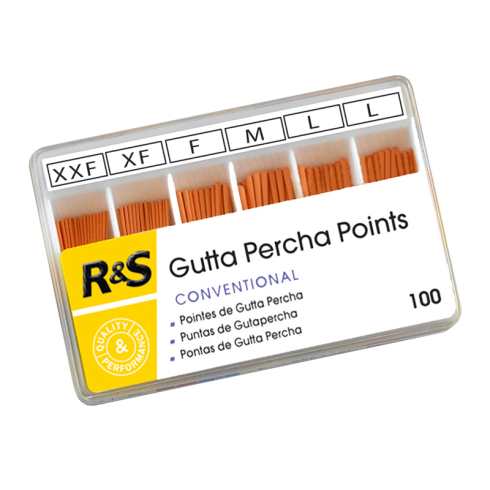 POINTES DE GUTTA PERCHA - CONVENTIONNELLES (100)